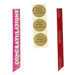 Finest Belgian chocolate stickers Jag Couture London - New York