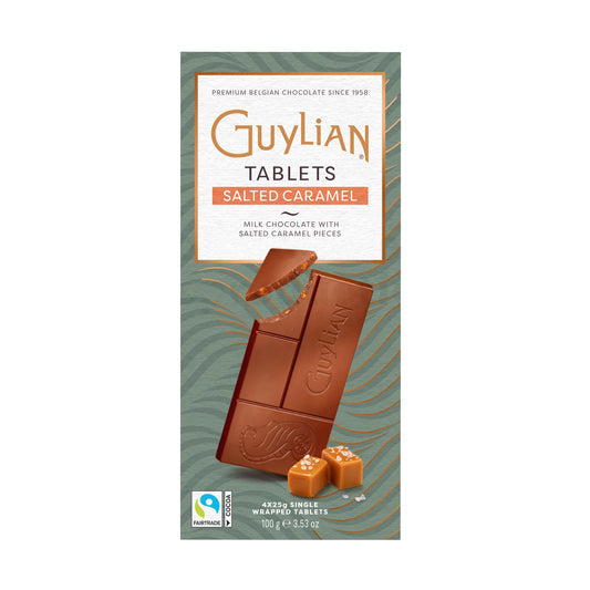 Guylian milk chocolate mini bars with salted caramel