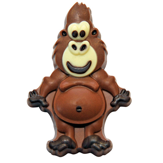 Guy the gorilla - decorated solid milk chocolate - appr 36pcs