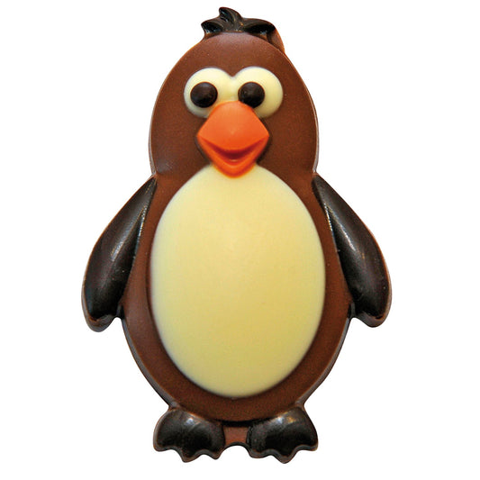 Skipper the penguin - decorated solid milk chocolate - appr 37pcs