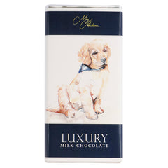Meg Hawkins Golden Retriever design milk chocolate bar
