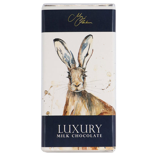 Meg Hawkins Hare design milk chocolate bar
