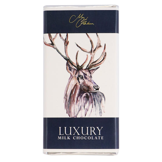 Meg Hawkins Stag design milk chocolate bar