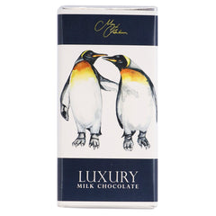 Meg Hawkins Penguin design milk chocolate bar