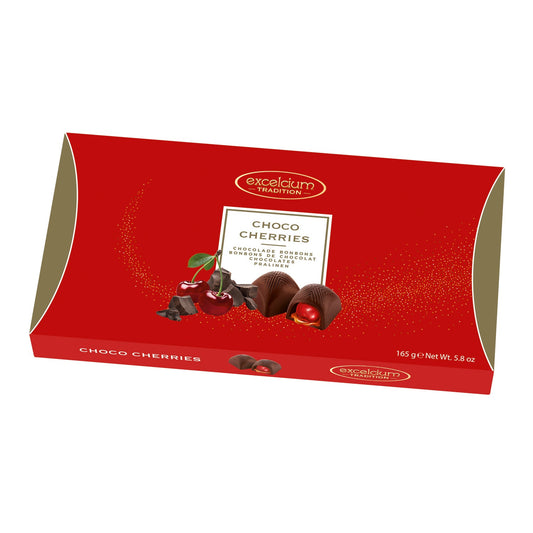 Excelcium Choco cherries - dark chocolate pralines with cherry filling