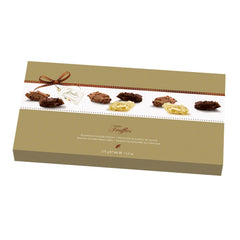 Hamlet milk, white and dark chocolate flaked truffles in gift carton Jag Couture London - New York