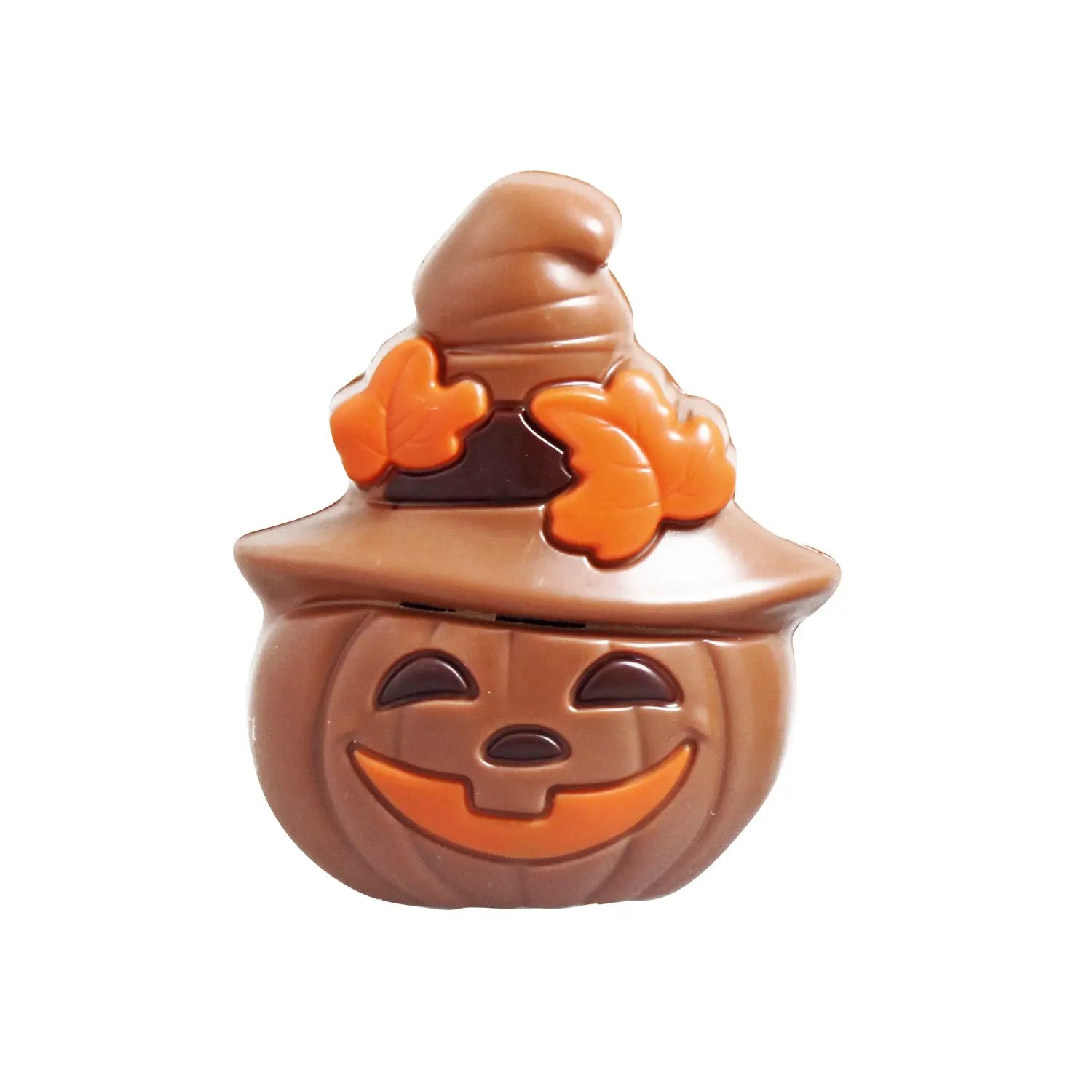 Hollow milk chocolate pumpkin with hat figure 8.5cm Jag Couture London - New York