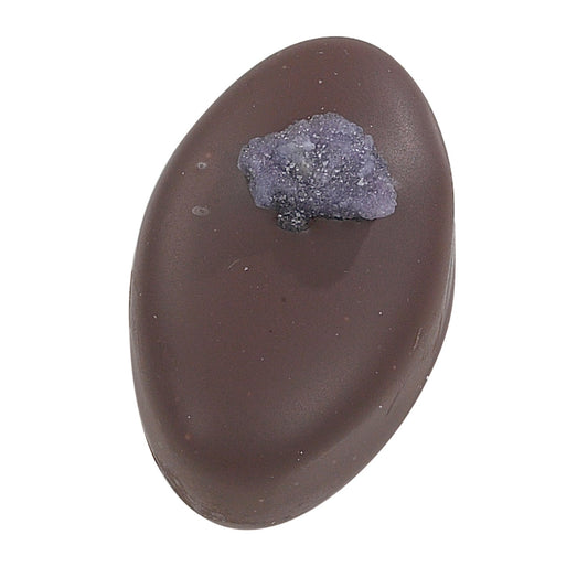 Violet fondant cream - enrobed in dark chocolate with violet flavoured piece 10g
