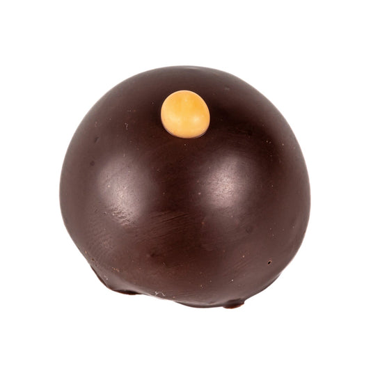 Gin & Rhubarb - gin & rhubarb crème fraîche in dark chocolate 14g