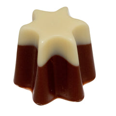 Star - Swiss milk chocolate star with milk chocolate and fresh cream centre 13g Approx 1kg