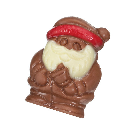Milk chocolate decorated Santa with hazelnut filling 13g