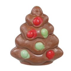 Milk chocolate decorated Christmas tree with hazelnut filling 13g