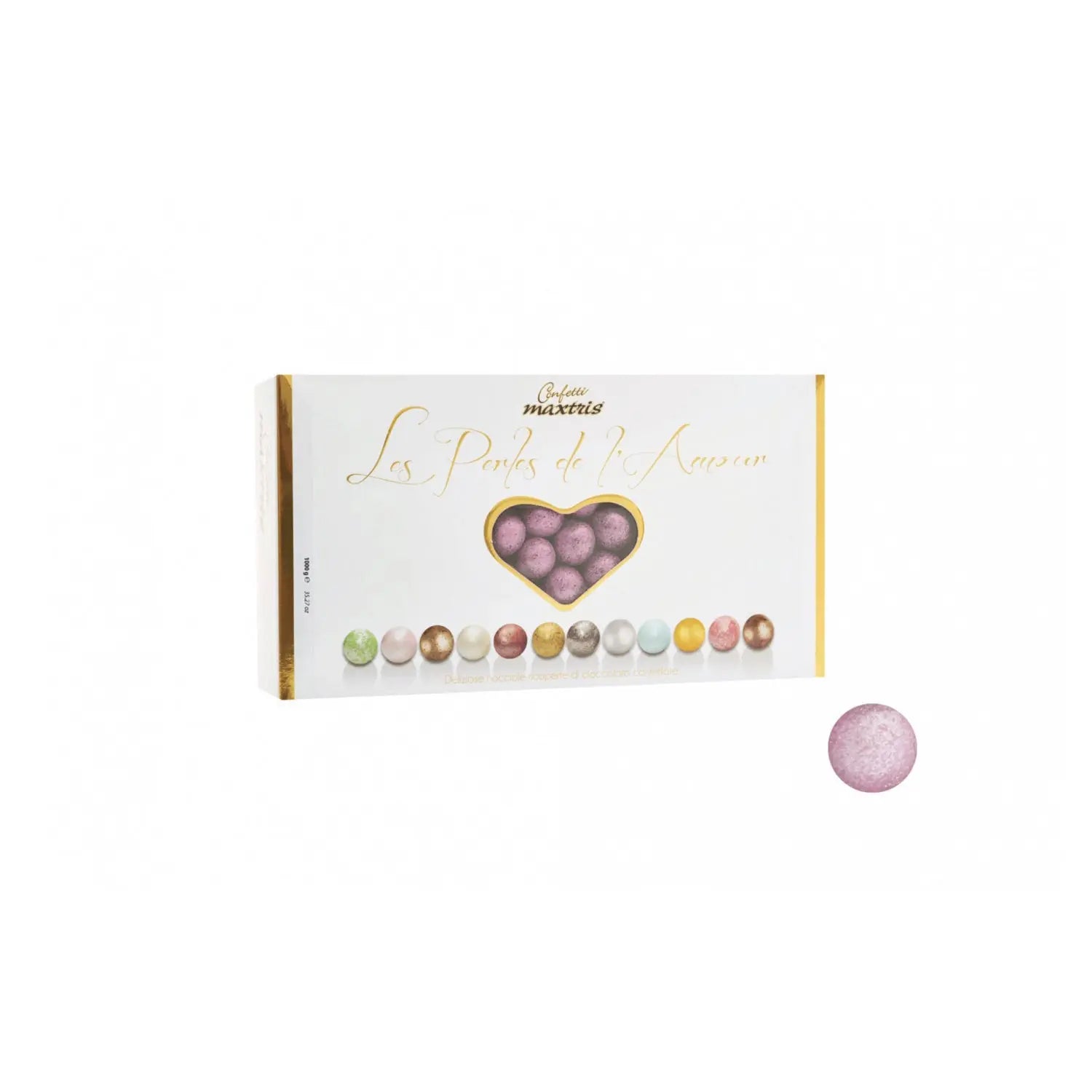 Les Perles Summer Rose - toasted hazelnut in dark and white chocolate pink coloured sugar Jag Couture London - New York