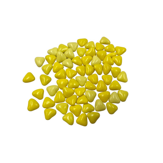 Choco Love Gialli - milk chocolate hearts covered in yellow coloured sugar