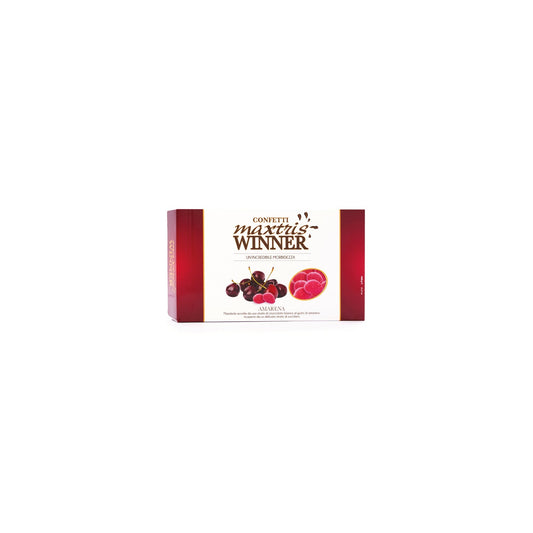 Winner Amarena - toasted almonds in cherry flavoured white chocolate in sugar