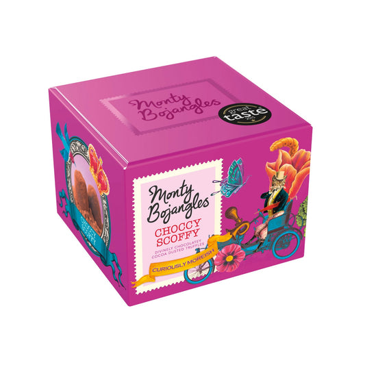 Choccy Scoffy gift box of chocolatey flavoured cocoa dusted truffles