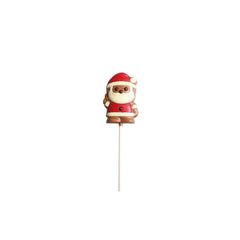 Solid decorated milk chocolate Santa lolly