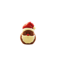 Hollow milk chocolate decorated Henry Santa head - 9cm