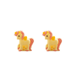 Hollow white chocolate decorated magical unicorn - 10cm