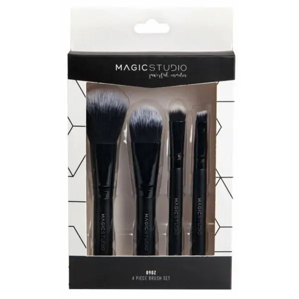Magic Studio Powerful Cosmetics Brush Lote 4 Piezas Jag Couture London - New York