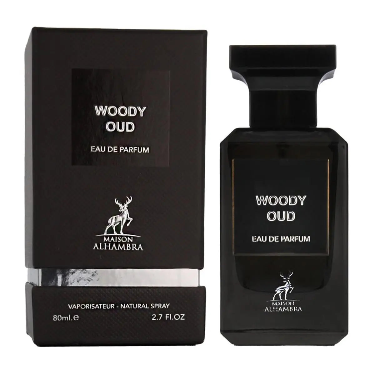 Maison Alhambra Woody Oud Eau De Parfum 80ml Spray Jag Couture London - New York