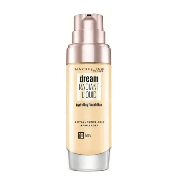 Jag Couture London - New York Maybelline Dream Satin Liquid Foundation & Serum 10 Ivory 30ml