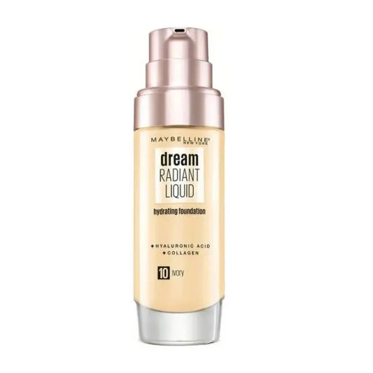 Maybelline Dream Satin Liquid Foundation & Serum 10 Ivory 30ml Jag Couture London - New York