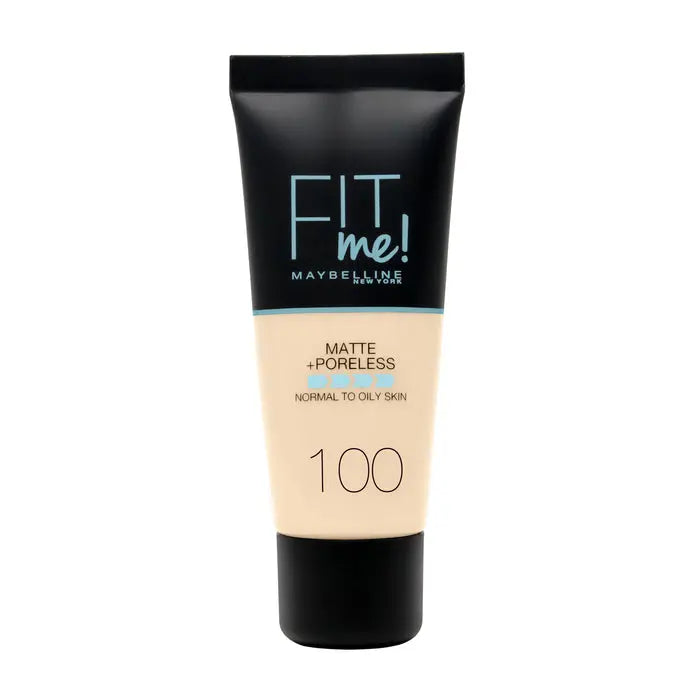 Jag Couture London - New York Maybelline Fit Me Matte & Poreless Foundation 100 Warm Ivory 30ml