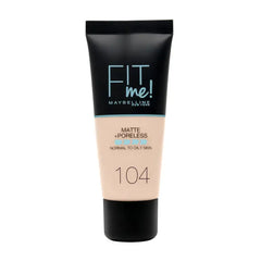 Maybelline Fit Me Matte & Poreless Foundation 104 Soft Ivory 30ml Jag Couture London - New York