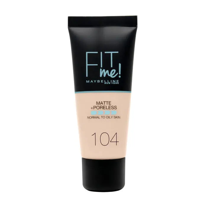 Maybelline Fit Me Matte & Poreless Foundation 104 Soft Ivory 30ml - Jag Couture London - New York