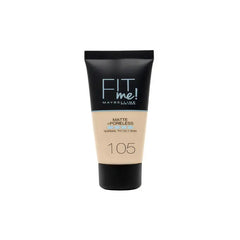 Maybelline Fit Me Matte & Poreless Foundation 105 Natural Ivory Jag Couture London - New York