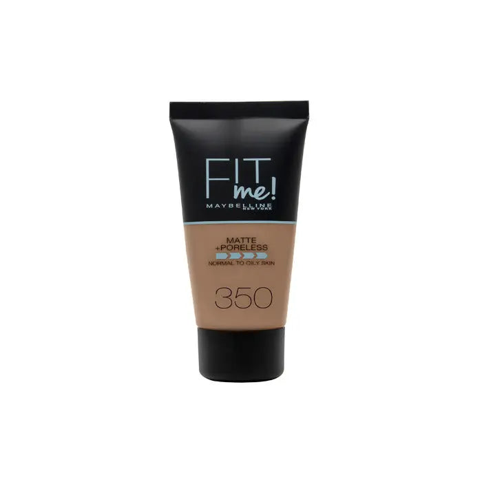 Maybelline Fit Me Matte & Poreless Foundation 350 Caramel - Jag Couture London - New York