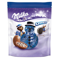 Milka milk chocolate bonbons with Oreo crème filling in pouch Jag Couture London - New York