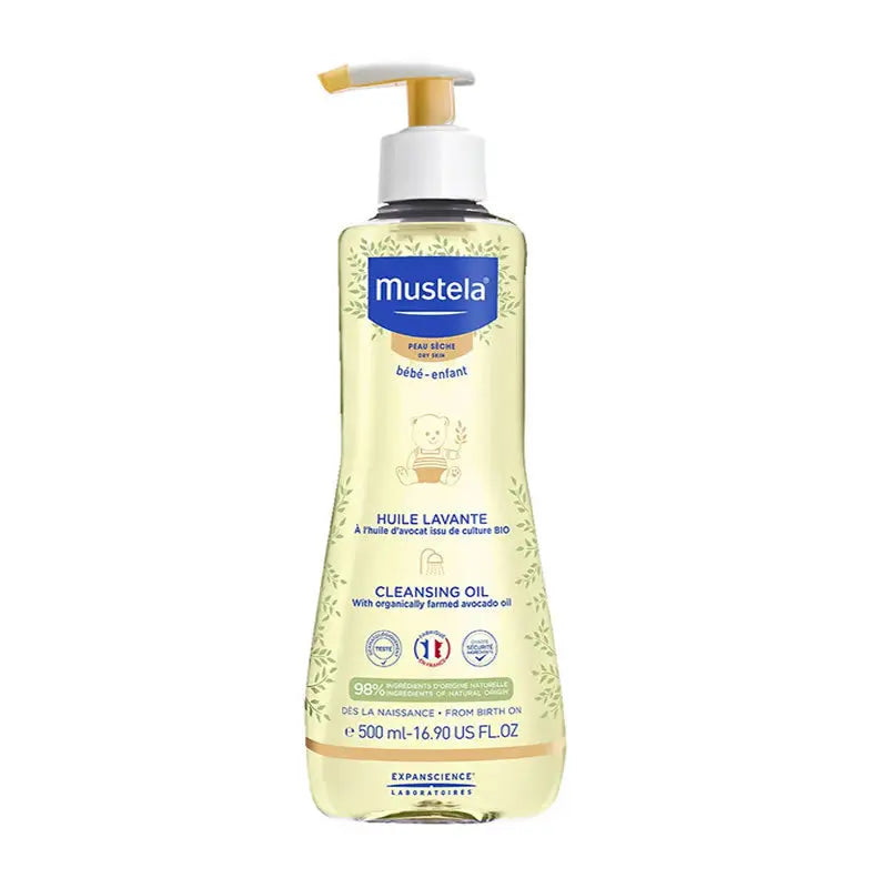 Mustela Baby Cleansing Oil for Dry Skin 500ml Jag Couture London - New York