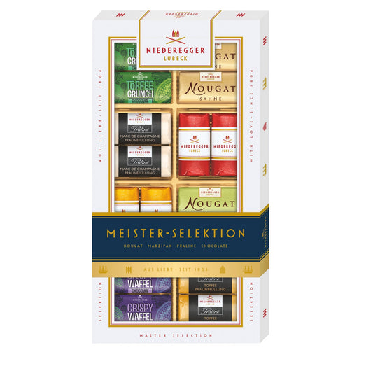 Master Selection of bite sized marzipan, praline and chocolate creations