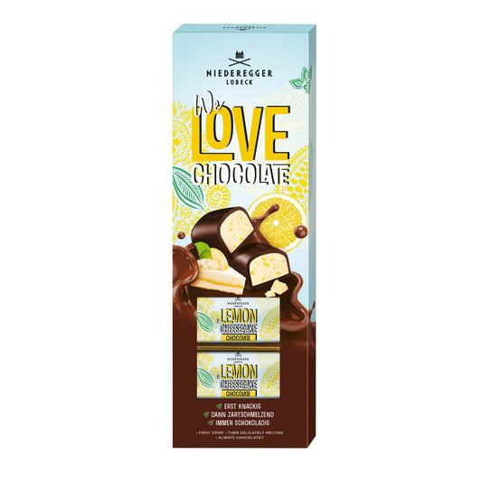 We Love Chocolate dark chocolate lemon cheesecake mini loaves in gift box