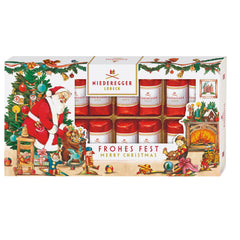 Classic marzipan loaves in dark chocolate in Christmas box