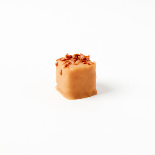 Double Caramel - salted butter caramel flavoured chocolate covered coconut praline 15g