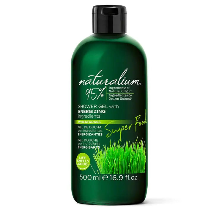 Naturalium Super Food Wheatgrass With Energizing Shower Gel 500ml Jag Couture London - New York