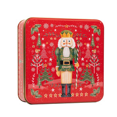 Nutcracker square tin of assorted biscuits - VAT FREE Jag Couture London - New York