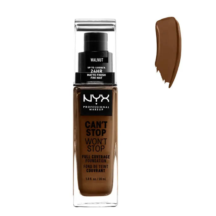 Nyx Can´t Stop Won´t Stop Full Coverage Foundation Walnut 30ml Jag Couture London - New York