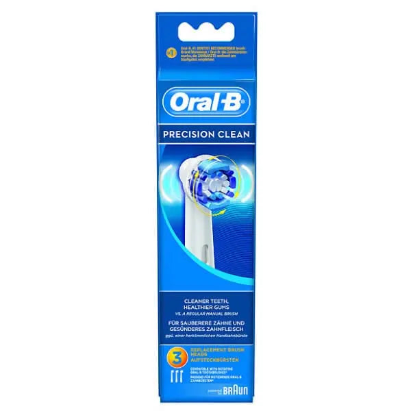 Jag Couture London - New York Oral-B Electric Toothbrush Head Precision Clean 3 units (eb 20-3 Precision Clean)