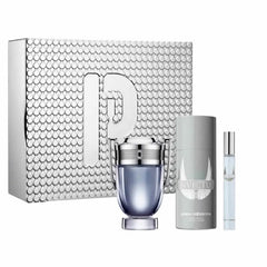 Paco Rabanne Invictus Eau De Toilette Spray 100ml Set 3 Pieces Jag Couture London - New York