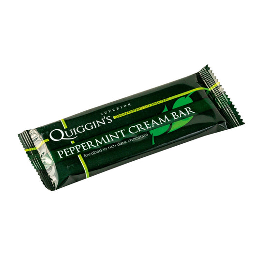 Quiggin's dark chocolate covered peppermint cream bar