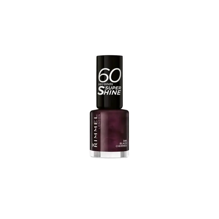 Rimmel 60 Seconds Super Shine 345 Black Cherries Jag Couture London - New York