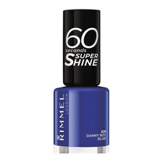 Rimmel London 60 Seconds Super Shine Nail Lacquer 828 Danny Boy Blue Jag Couture London - New York