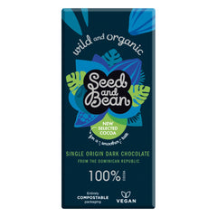 Organic 100% dark chocolate bar