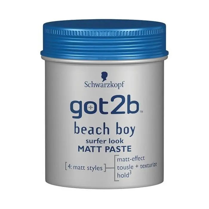 Schwarzkopf Got2b Beach Boy Matt Paste Surfer Look 100ml Jag Couture London - New York