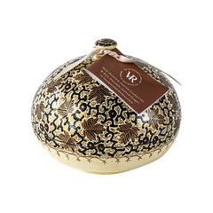 Traditional design of 6" Bonbonniere with dark chocolate coated ginger and dark chocolate cranberries Jag Couture London - New York