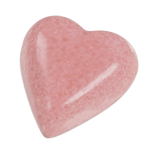 Blushed - white coloured chocolate caramel praline hearts 15g